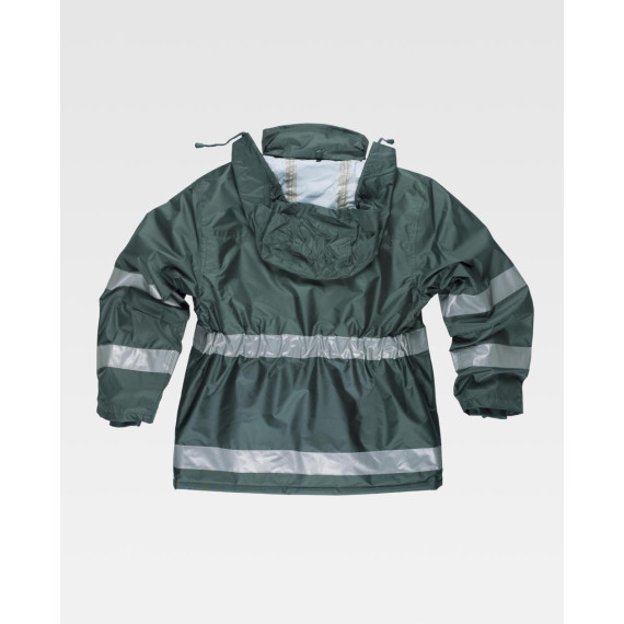 Parka Polsterung in Oxford Stoff mit reflektierenden Bändern WORKTEAM Combi S1008