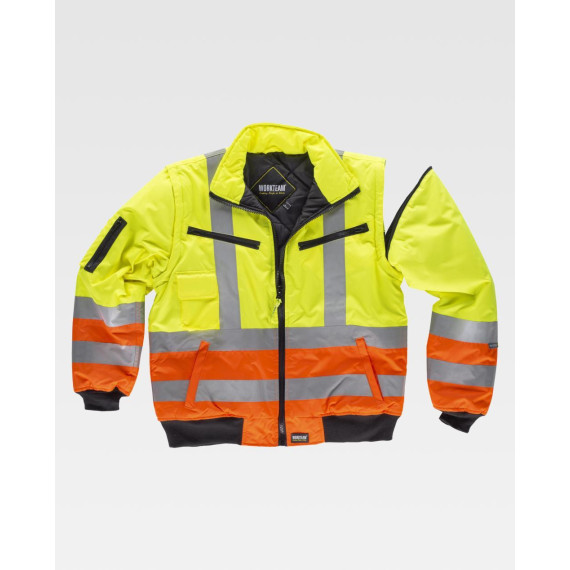Pilote de travail à flotteur imperméable avec manches amovibles