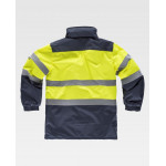 WORKTEAM C3765 High Visibility Fleece Padded Parka with High Collar