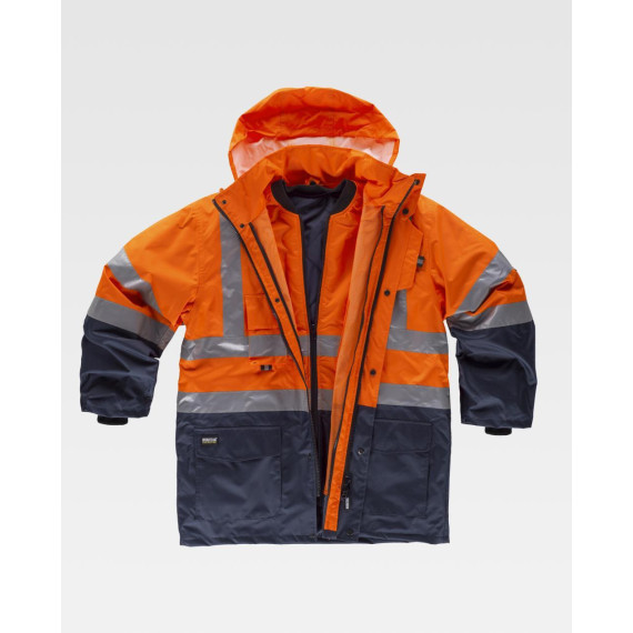 Parka Cabrio 5 in 1 in Kombination mit hoher Sichtbarkeit