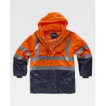 5-in-1 convertible parka combined with high visibility WORKTEAM C3735