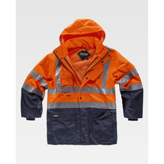 Parka convertível 5 em 1 combinada com alta visibilidade WORKTEAM C3735