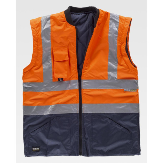 Parka convertível 5 em 1 combinada com alta visibilidade WORKTEAM C3735
