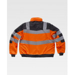 Piloto acolchoado e impermeável em tecido Oxford combinado WORKTEAM C3750