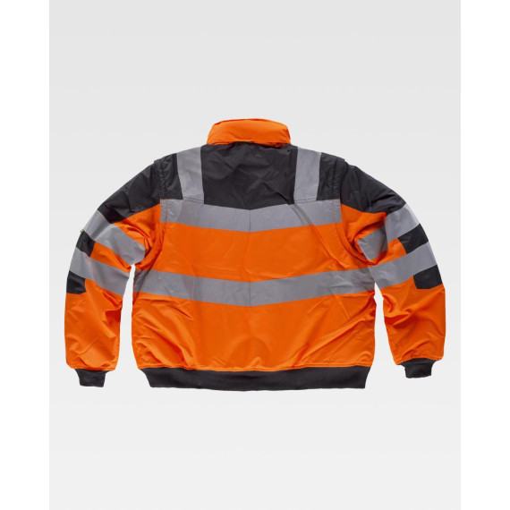 Piloto acolchoado e impermeável em tecido Oxford combinado WORKTEAM C3750