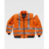Piloto de cuello alto con cintas reflectantes y mangas desmontables WORKTEAM C3720