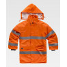 High Visibility Waterproof Fluor Parka with Detachable Hood WORKTEAM C3200