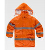 Parka Fluoro impermeabile di Alta Visspa_Latn con cappuccio smontabile WORKTEAM C3200