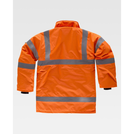 Parkour imbottito e impermeabile in tessuto Oxford WORKTEAM Fluor C3700
