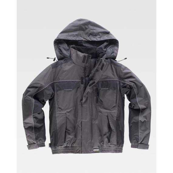 Cazadora acolchada en tejido ripstop de alta resistencia WORKTEAM WF1058