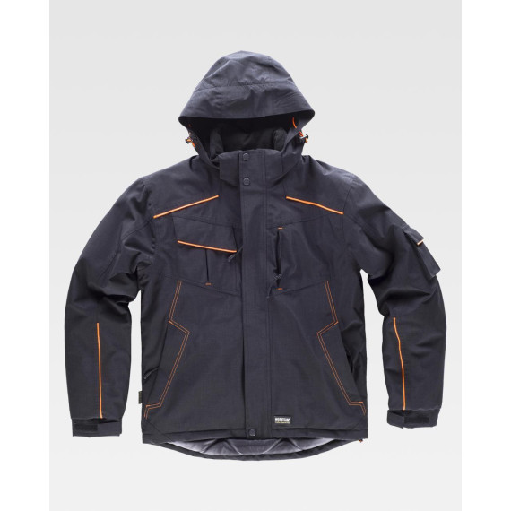 Padded and waterproof parka with heat-sealed seams WORKTEAM Sport S1150