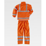 Traje de agua impermeable de alta visibilidad con cintas reflectantes WORKTEAM S2010