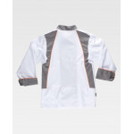 Chaquetilla de cocina combinada antimanchas WORKTEAM Servicios B9240