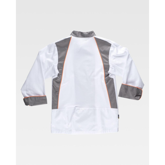Chaquetilla de cocina combinada antimanchas WORKTEAM Servicios B9240