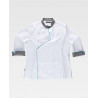 Chaquetilla entallada de mujer con cuello mao y solapa cruzada WORKTEAM B9242