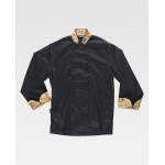 Veste de cuisine unisexe combinée avec poignet et volant imprimé WORKTEAM B9203