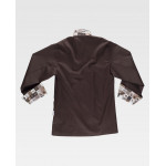 Chaquetilla de cocina unisex combinada con botones de seguridad WORKTEAM B9209