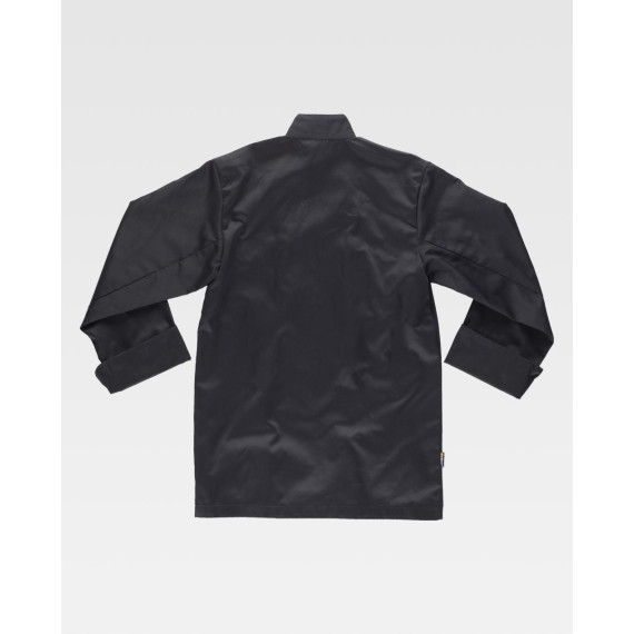 Unisex kitchen jacket with contrasting trims WORKTEAM CookColors B9206