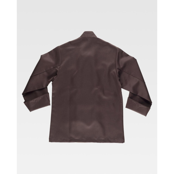 Unisex kitchen jacket with combined safety buttons WORKTEAM B9205