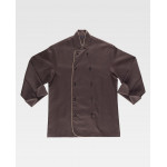 Unisex kitchen jacket with combined safety buttons WORKTEAM B9205