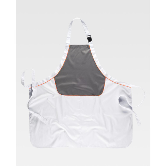 Apron combined with bib and central bag WORKTEAM M540