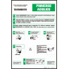 First aid electrical sector signage 400 x 600 mm SEKURECO