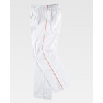 Calças retas de serviços unisex com um bolso traseiro de plastão WORKTEAM B9350