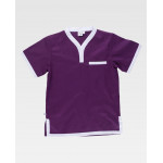 Casaca combinada de manga corta con cuello cruzado WORKTEAM B9600