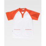 Veste à manches raglan courtes et col croisé WORKTEAM Services B9700