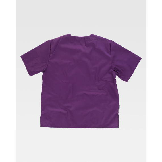 Veste de santé unisexe à manches courtes et décolleté en V croisé WORKTEAM B9200