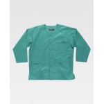 Giacca sanitaria unisex a maniche con chiusura centrale a bottoni WORKTEAM B9410
