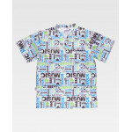 Unisex short-sleeve jacket with music print WORKTEAM Services B9810