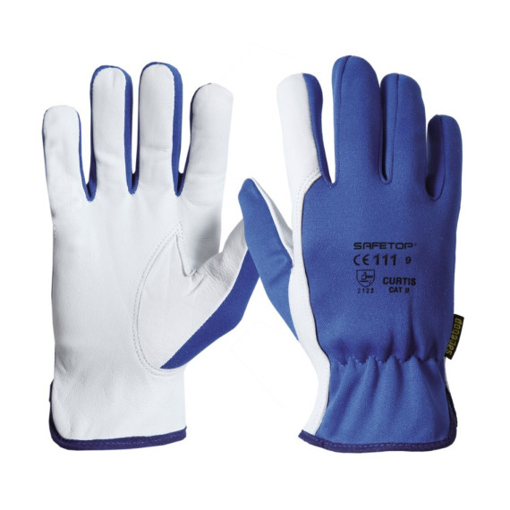 12 Paare gemischte Handschuhe (Serraje / Canvas) Curtis