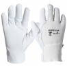 Mixed gloves with fingertips in grain leather SAFETOP Ares