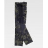 Camouflage print pants with knee reinforcement WORKTEAM S8515