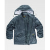 Padded parka in Oxford fabric with high collar and adjustable hood WORKTEAM S1000