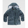 Padded parka in Oxford fabric with high collar and adjustable hood WORKTEAM S1000.