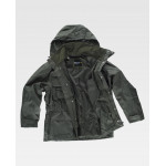Parka com forro polar interior destacável com detalhes refletivos WORKTEAM S1130