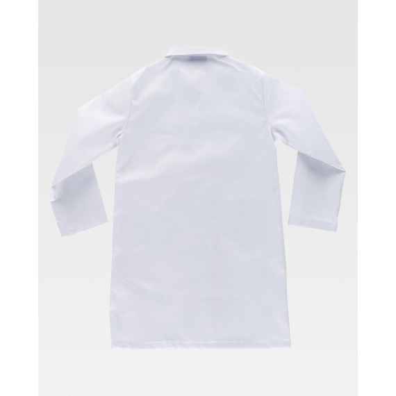 Bata infantil com colarinho e fecho central WORKTEAM B6800