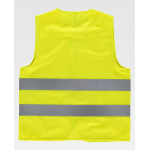 High visibility children's vest with reflective strips WORKTEAM HVTT05 Lo Pequeño