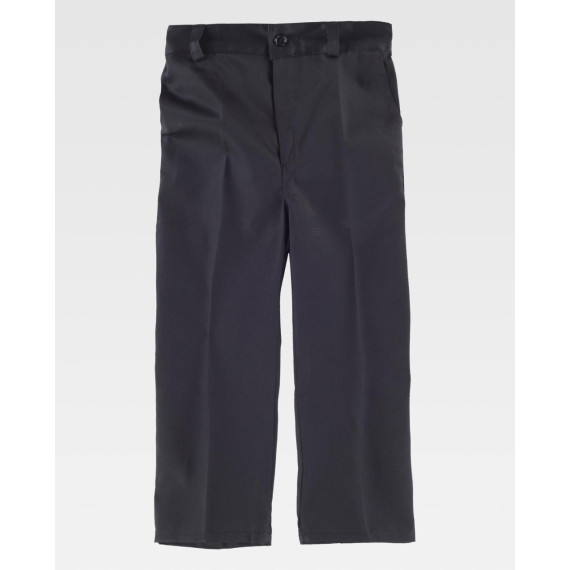 Straight children's pants with slanted opening pockets WORKTEAM B1406