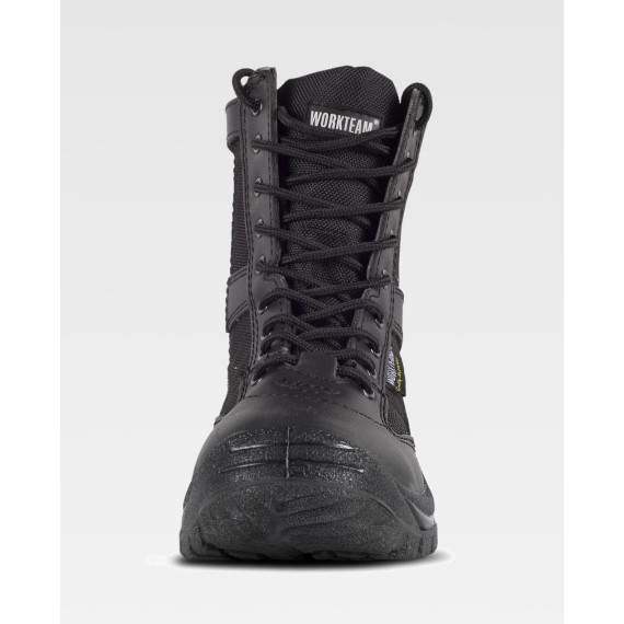 Stivale di protezione in pelle scamosciata nera WORKTEAM P3007