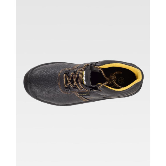 Wasserdichte Lederstiefel mit Schnürsenkeln und PU-Sohle WORKTEAM P1301