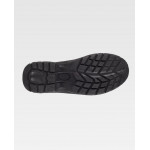 Hydrophobic leather boot with laces and PU sole WORKTEAM P1301.