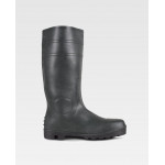 Green wellington boot with steel toe and insole WORKTEAM P2201 with high shaft.