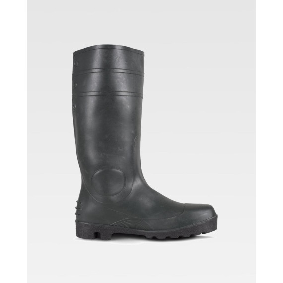 Green wellington boot with steel toe and insole WORKTEAM P2201 with high shaft.