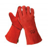 Red welder gloves 35cm long Essen