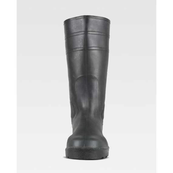 Green wellington boot with steel toe and insole WORKTEAM P2201 with high shaft.