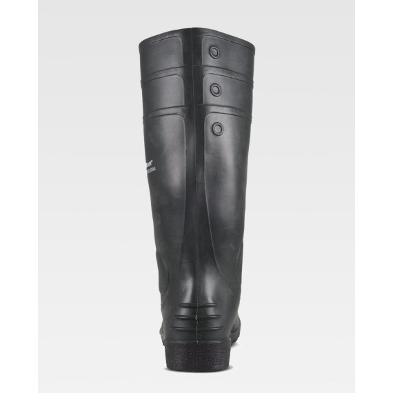 Green wellington boot with steel toe and insole WORKTEAM P2201 with high shaft.