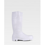 Bota pocera de proteção branca de cano alto WORKTEAM P2401